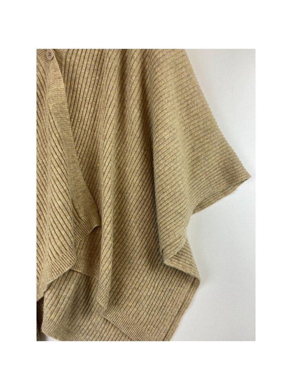 Reitmans Women's Beige Sweater Poncho One Size - Picture 4 of 9